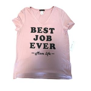 Mom side slit t-shirt 👼🏻